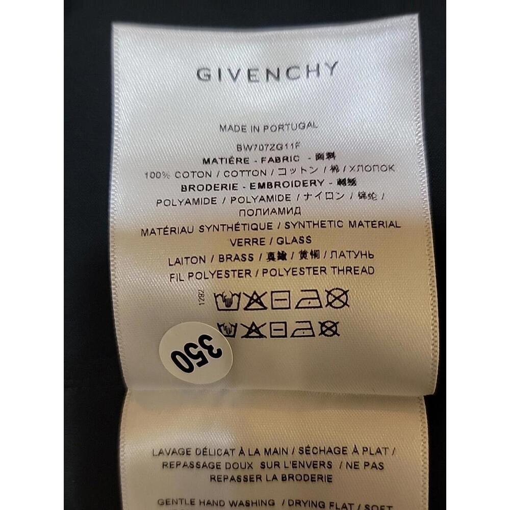 GIVENCHY  Size S Women's Black Top Blouse Witn Neck Details & Shoulder Zip #C - Picture 14 of 15